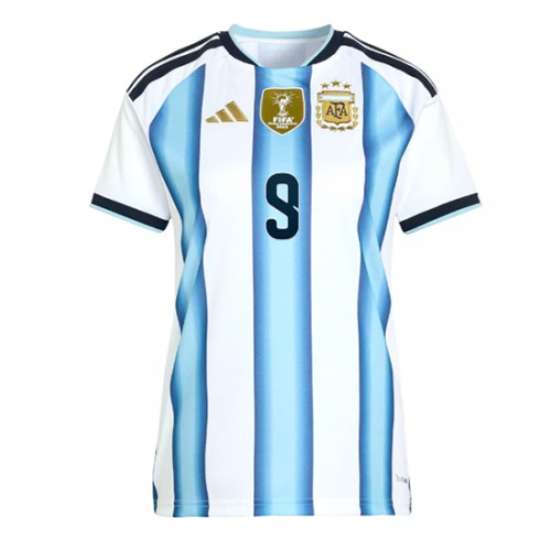 Argentina Julian Alvarez #9 Replika Hemmatröja Damer VM 2026 Kortärmad